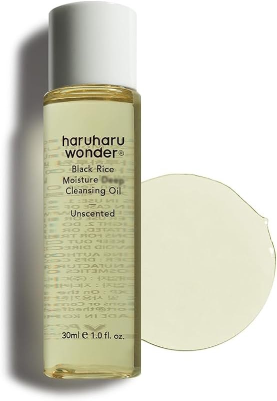 HARUHARU wonder Black Rice Moisture Cleansing Oil, 1.0 fl.oz — oil cleanser for cleansing balm under 30 budget
