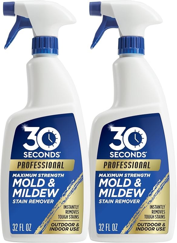 30 SECONDS Pro Mold & Mildew Stain Remover, Scrub Free, 32 oz 2 Pack — mold and mildew remover kit for mold and mildew