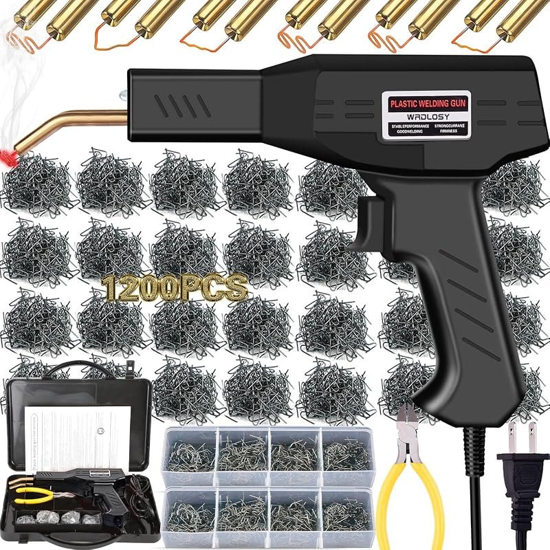 Plastic Welder Kit, 1200PCS Staples, Hot Stapler for Bumper Repair — Welding refill for welding kit