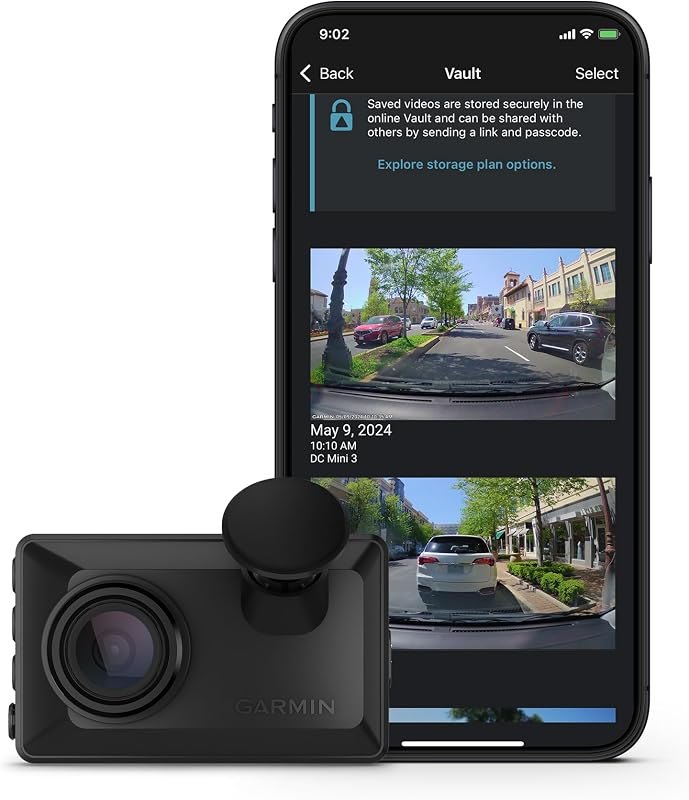 Garmin Dash Cam™ X110, Compact 1080p HD Dash Cam — GPS for best dash cam travel compact