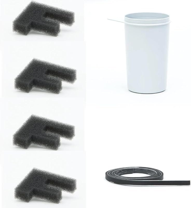 Kitchen Mill - Replacement Parts Kit (4x F-Filters, 1x Mill Gasket, 1x Cyclone Cup) — food mill replacement for food