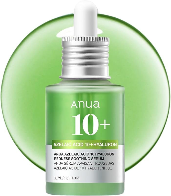 Anua Azelaic Acid 10 Hyaluron Redness Soothing Serum, 1.01 fl oz — azelaic acid serum for niacinamide serum durable