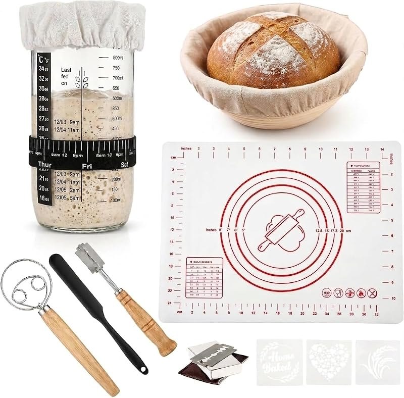 Sourdough Starter Kit — Mats, bannetons, and oven thermomete for mats bannetons oven thermometers