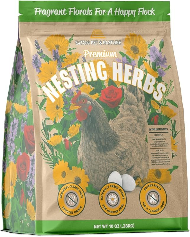 Eaton Pet and Pasture Premium Nesting Herbs, Aromatic Blend for Nesting Boxes & Chicken Coop, Natural Refresher & Pest