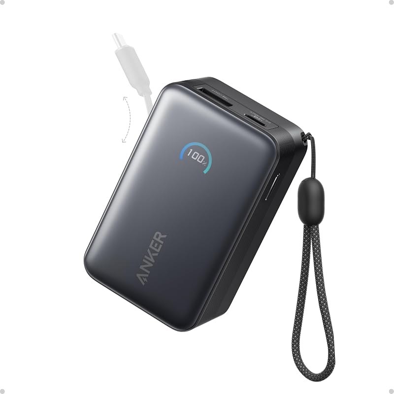Nano Power Bank, 45W 10,000mAh Portable Charger, iPhone Battery Pack — Anker for best power bank travel compact