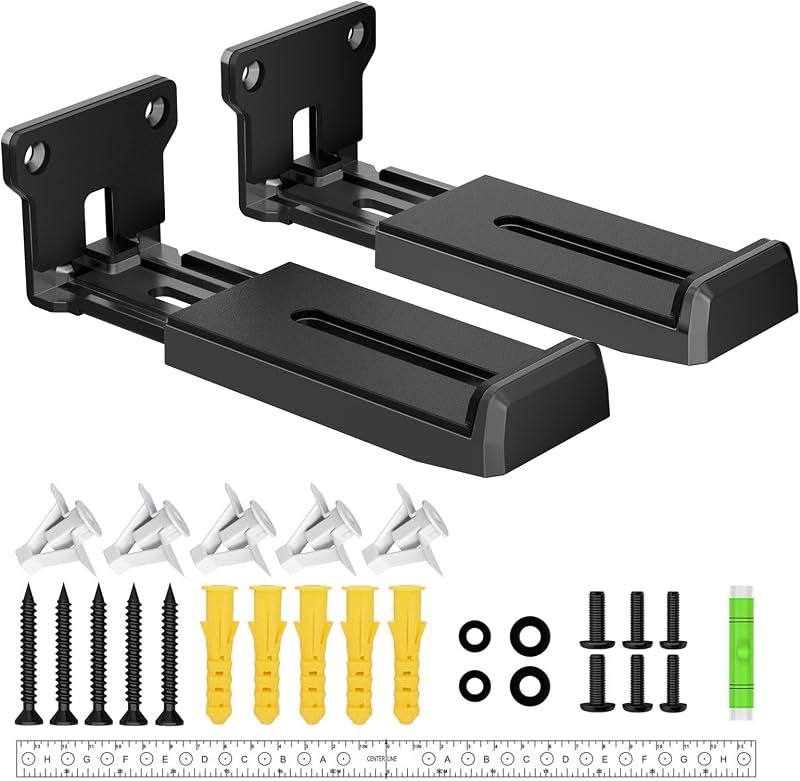 ZUOLACO Soundbar Wall Mount, Depth Adjustable 3.6”-6.4”, Sturdy Design — wall mount for best soundbar travel compact