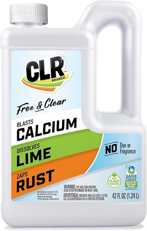 CLR Brands Calcium, Lime & Rust Remover Free & Clear, 42 oz. Bottle — clr cleaner replacement for clr cleaner durable