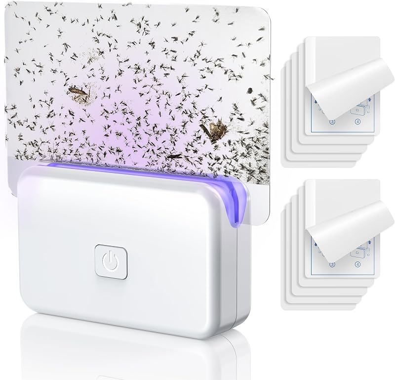 LFSYS Fruit Fly Traps for House Indoors Gnats, 1 Device+10 Refills — gnat trap indoor for fruit fly trap under 30 budget