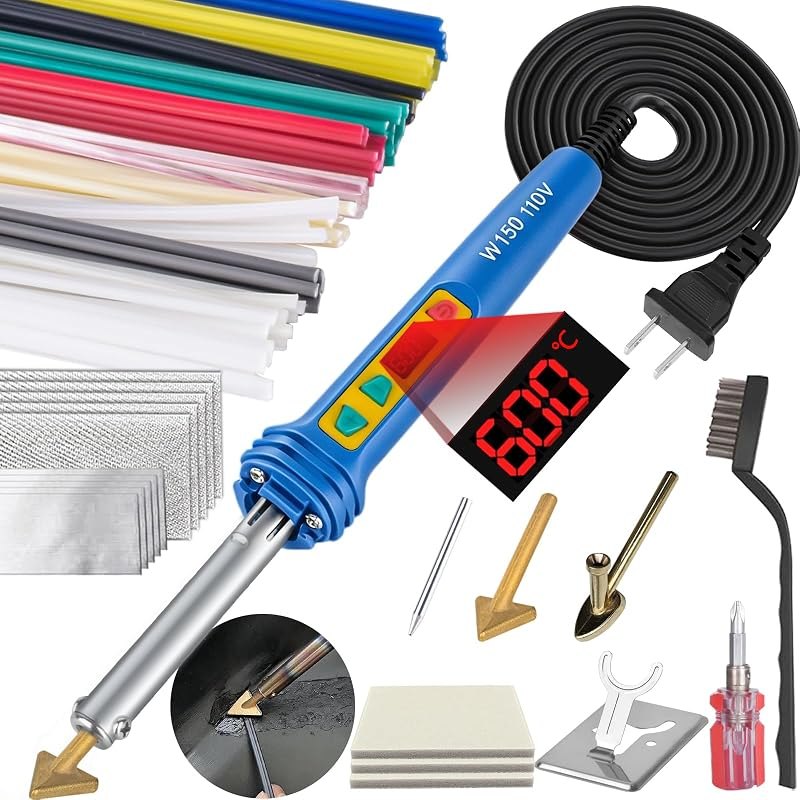 GNI Upgraded 150W LED Digital Adjustable Temperature Plastic Welder — Welding refill for welding kit