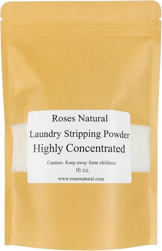 Natural Laundry Stripping Powder, 16 oz. Deep Cleansing, Eco-Friendly Laundry Stripping Solution, Residue-Free, Fabric