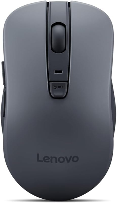 Lenovo WL310 Bluetooth Silent Mouse, Ergonomic, Adjustable DPI, Silent Clicks, Bluetooth 5.0, Portable for Windows