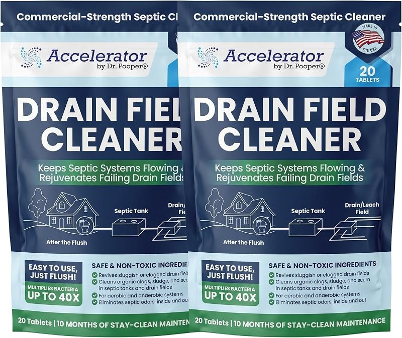 Dr. Pooper Drain Field Cleaner Tablets — Septic pack for septic