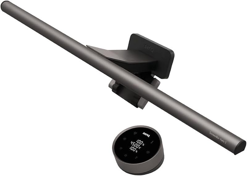 Monitor light bars that steal no desk