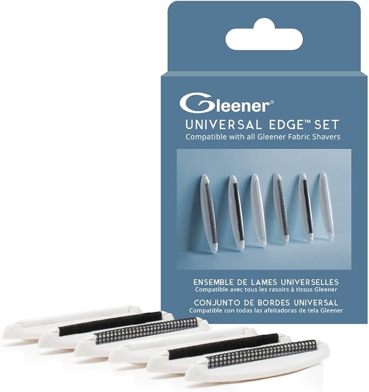 GLEENER Universal Replacement Edge Set for All Gleener Fabric Shavers (Variety Pack Edges 1, 2 & 3) — fabric shaver