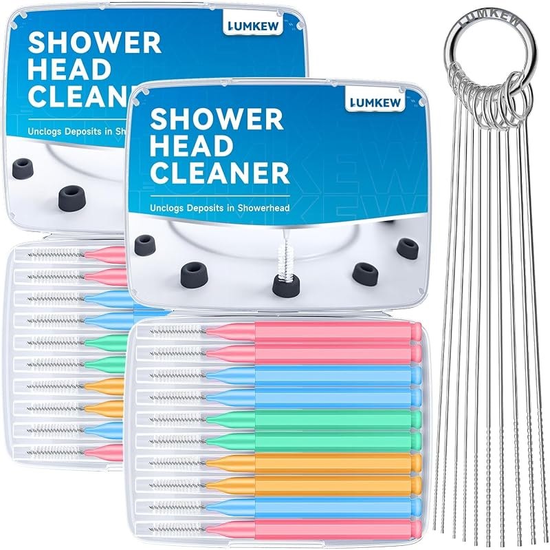 Lumkew Shower Head Cleaner Tool, Multiszie Shower Head Cleaning Brush — shower head cleaner for clr cleaner durable