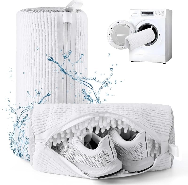 Aship Shoe Washing Machine Bag, Laundry Shoes Bag for Washer & Dryer - 2PC Reusable Shoe Cleaning Bag for