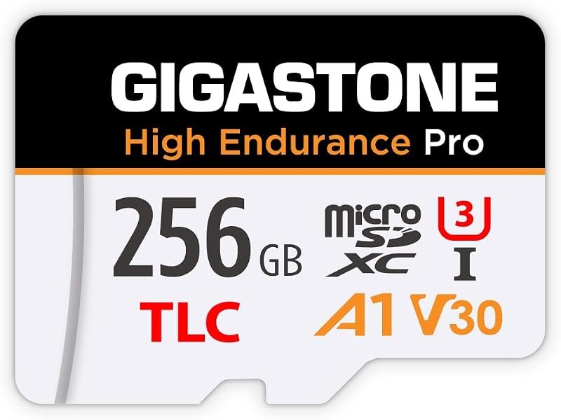 【5 Yrs Free Data Recovery】【Dash Cam】 GIGASTONE 256GB Micro SD Card, TLC High Endurance Pro, Speed Up to 100MB/s