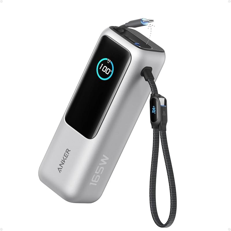 Anker Laptop Power Bank, 25,000mAh Travel Essential with 165W Total Output — laptop for best power bank best rated