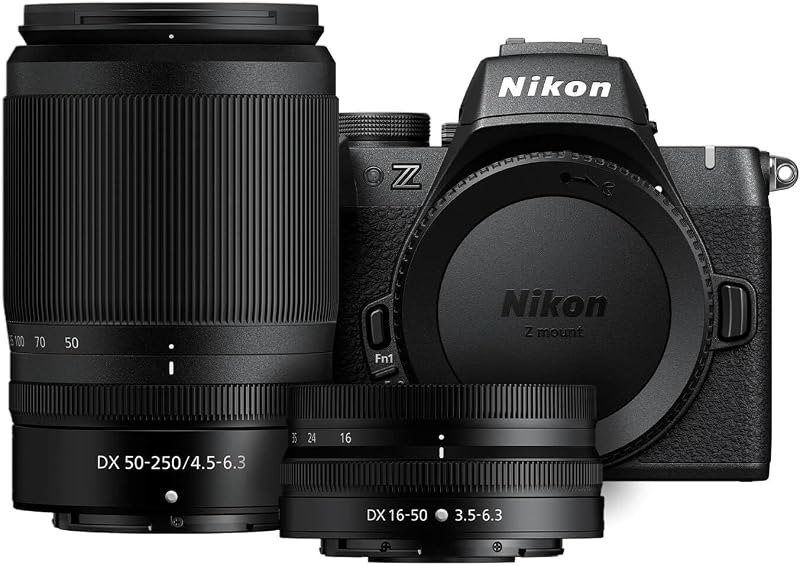 Nikon Z50 II with Two Lenses — kit lens for best beginner mirrorless camera travel compact