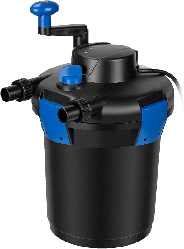 Anbull 1060GPH Bio Pressure Pond Filter with 9W Light for Outdoor Pond — pressure-filter-pond for pond filter under 30