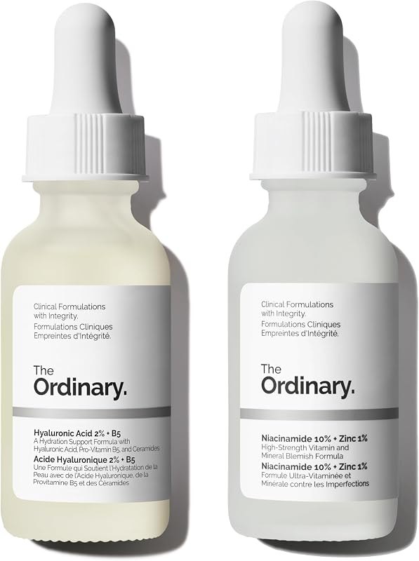 The Ordinary Skin Support Basics Duo - Skin Care Bundle Set For All Skin Types- Hyaluronic Acid 2% + B5 1 Fl Oz