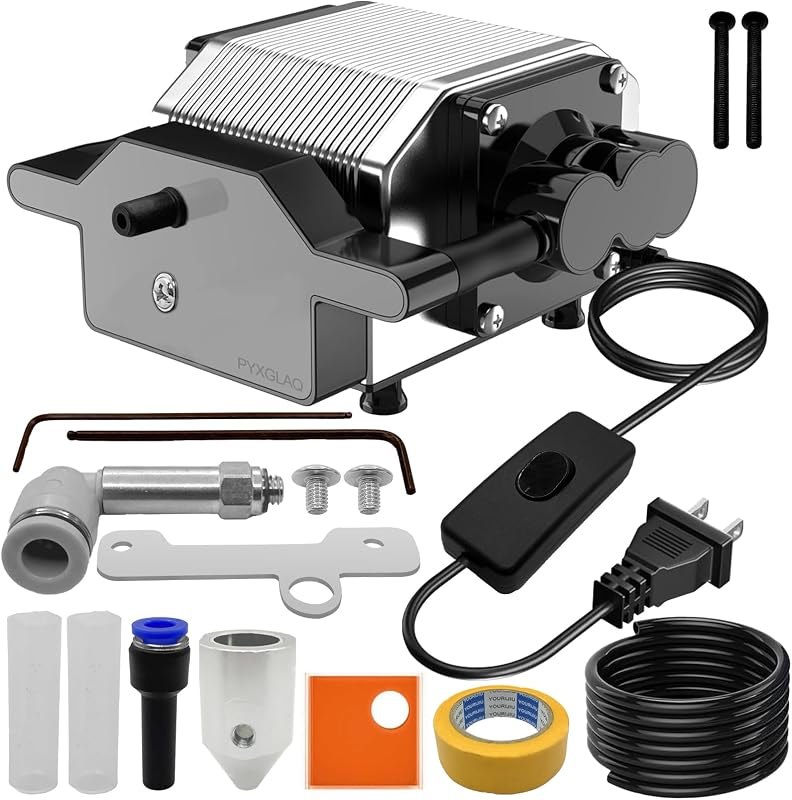 Air Assist for La-ser Cutter and Engraver, Air Assist Pump for La-ser Cutter, Stable 30L/min Airflow, for D1,D1 Pro