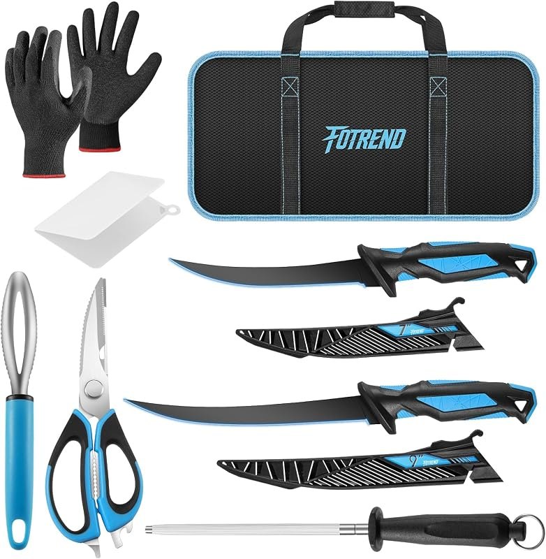 Fillet Knife Kit Combo,Fishing Gear and Gifts for Men — filet knife kit for filet knife