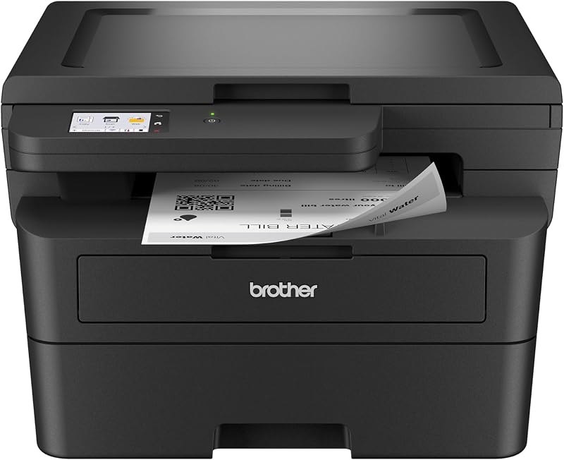 HL-L2480DW Wireless Compact Mobile Monochrome Multi-Function Laser Printer with Copy, Scan, Duplex, Black & White