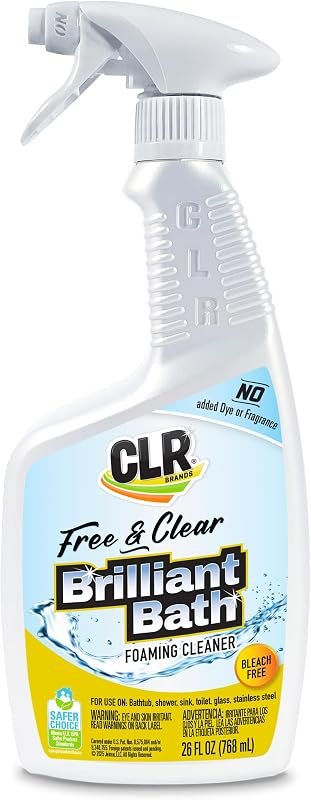 Brands Brilliant Bath Bathroom Cleaner Spray Free & Clear, 26 oz. — clr cleaner amazon for clr cleaner under 30 budget