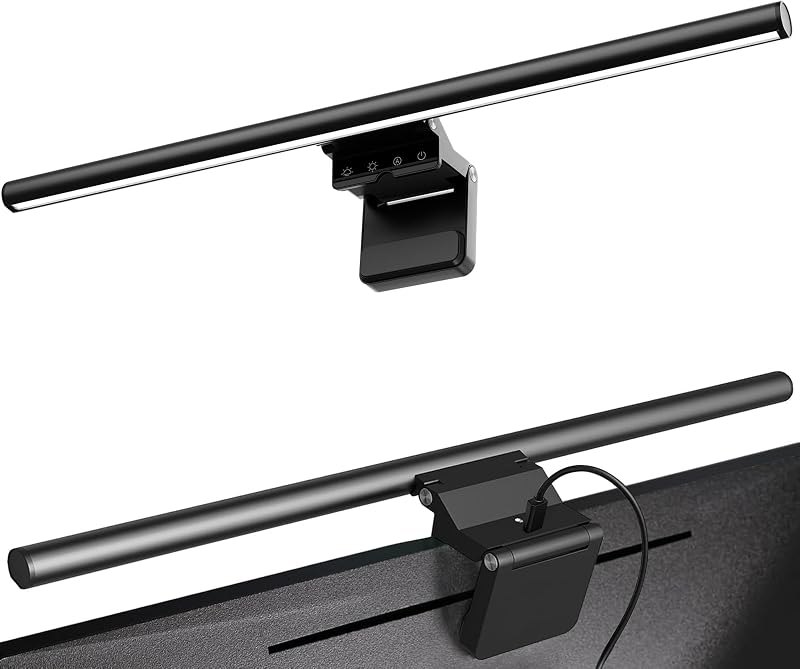 Monitor Light Bar 19.7", No-Glare Asymmetric Desk Screen Lamp — asymmetric for best monitor light bar best rated