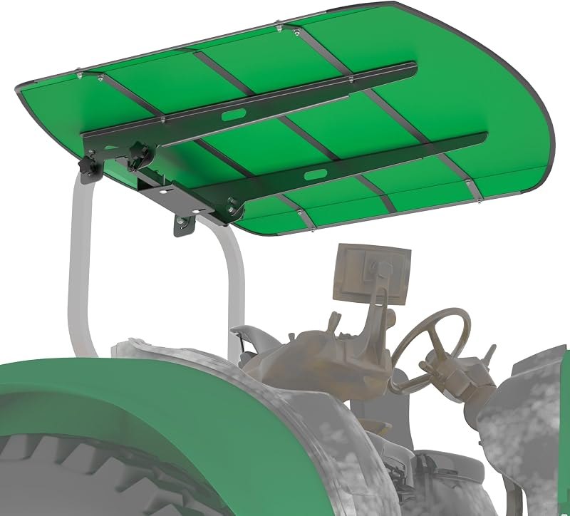 GARVIN Tractor and Mowers Canopy for ROPS 53-3/8" X 53-3/8"- High-Density Thermoplastic Mowers Umbrella (Will Add