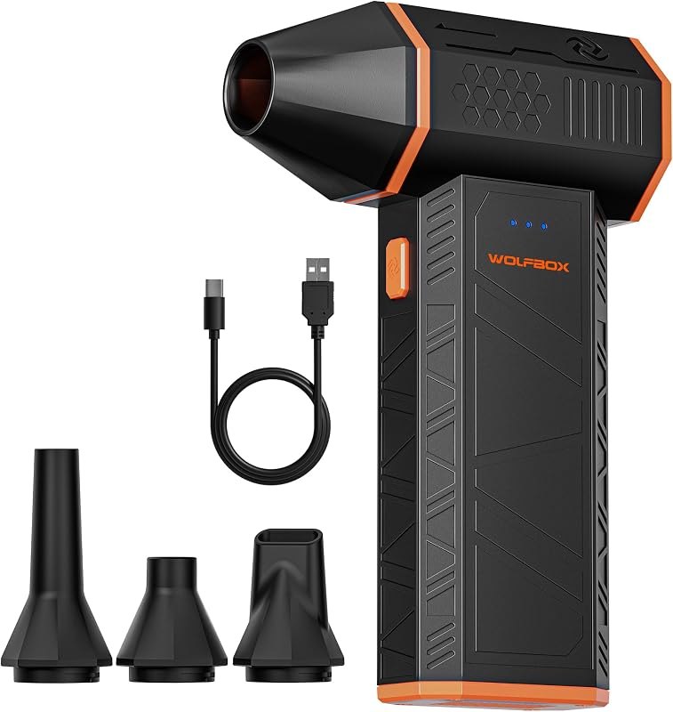 MegaFlow 50 Compressed Air Duster, 110,000 RPM, 3-Gear Adjustable — Amazon Devices amazon for devices