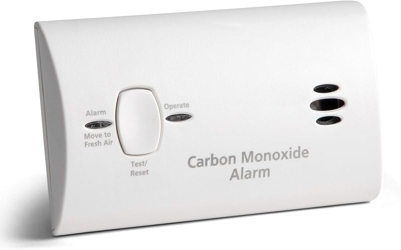 Kidde Carbon Monoxide Detector, AA Battery Powered, Portable for Travel or Home, 85 dB Alarm, LED Status Indicators