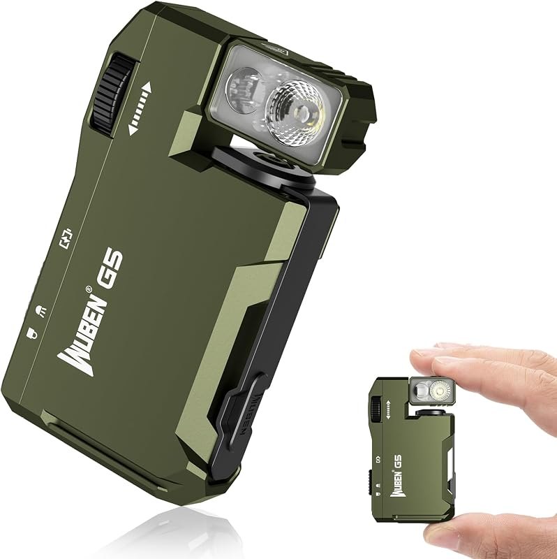 WUBEN G5 Rechargeable EDC Flashlight, Mini Flat Bright Small Flashlight — mini for best camping lantern