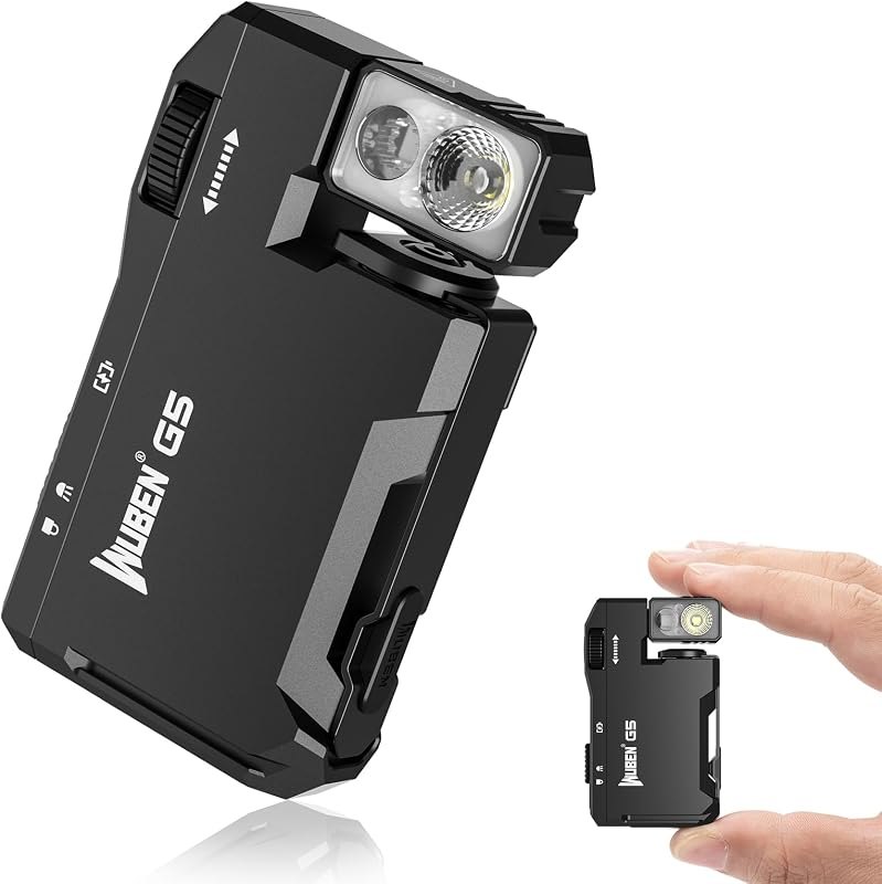 WUBEN G5 Rechargeable EDC Flashlight, Mini Flat Bright Pocket Flashlight — mini for best camping lantern