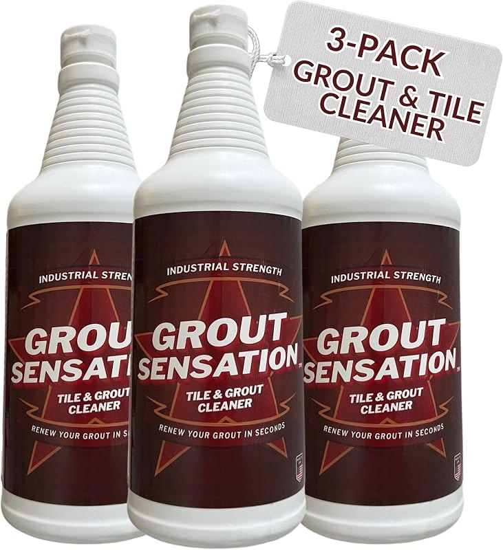 Heavy Duty Tile & Grout Cleaner, 32 oz, Pack of 3 — grout cleaner pack for grout cleaner durable heavy duty