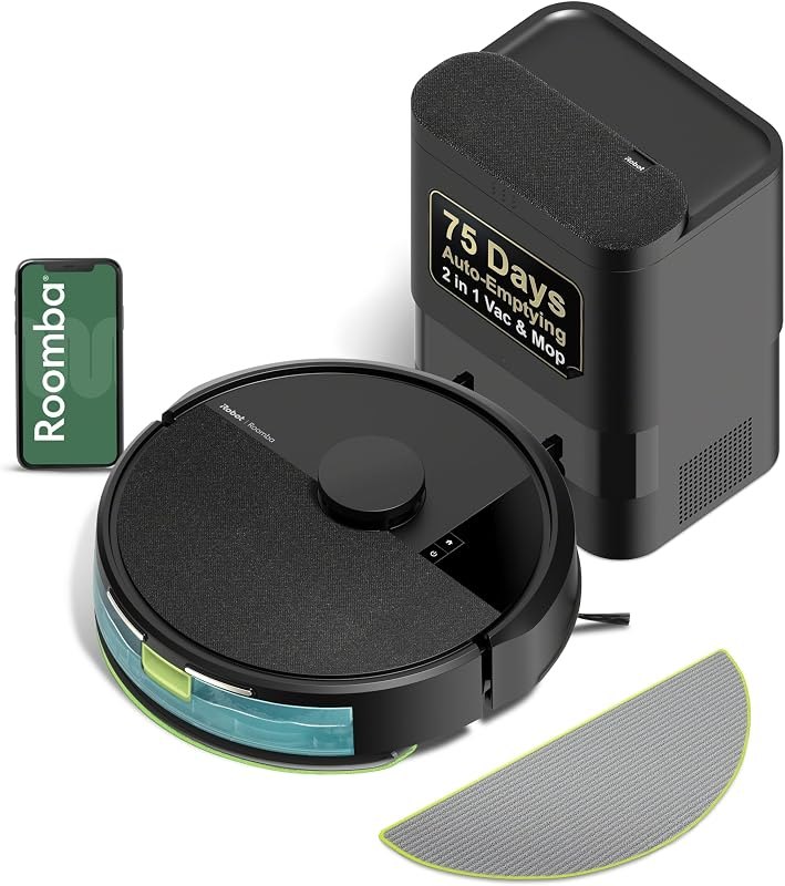 Roomba 105 Combo Robot Vacuum & Mop with AutoEmpty Dock - Self-Empties for 75 Days, Intense Power-Lifting Suction