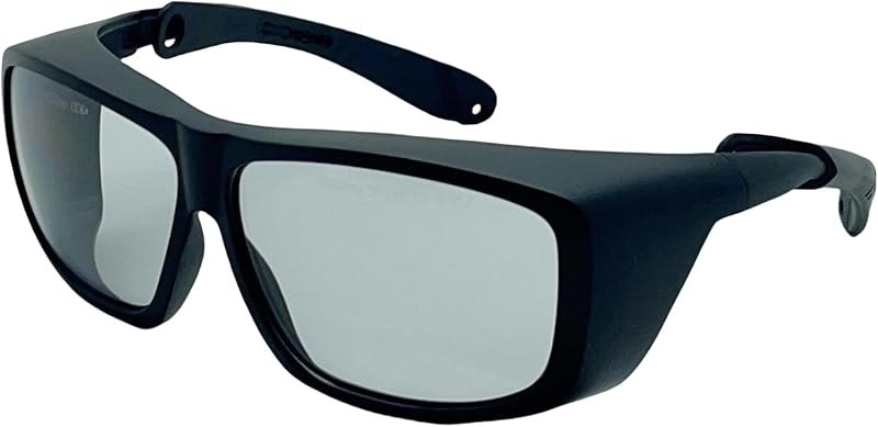LaserPair CE EN207 Certified Laser Cutting & Engraving Goggles, CO2 Laser Safety Glasses OD 6+ High VLT 75% for