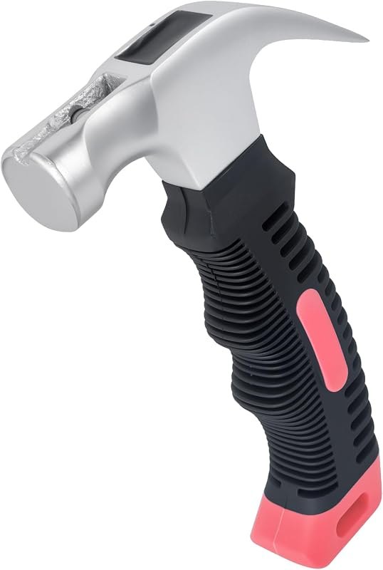 Small Claw Hammer - Mini Hammer for Women&Kids, Camping Hammer, Stubby Tack Hammer, Nail Hammer with Magnetic (Red) —