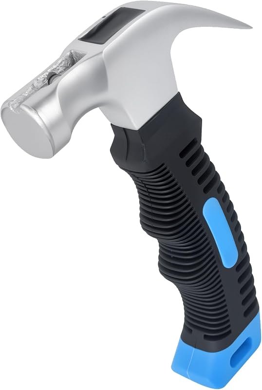 Small Claw Hammer - Mini Hammer for Women&Kids, Camping Hammer, Stubby Tack Hammer, Nail Hammer with Magnetic (Blue) —