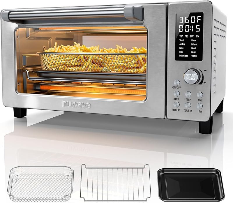 Nuwave Bravo Pro Convection Air Fryer Toaster Oven Combo — toaster oven for best air fryer best rated