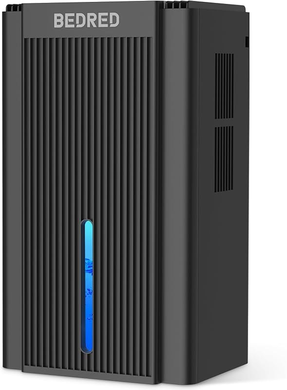 BEDRED Dehumidifier, 95OZ Dehumidifier for Home 1000 sq ft - Quiet with Auto Shut Off & Relaxing 7 Color Ambient