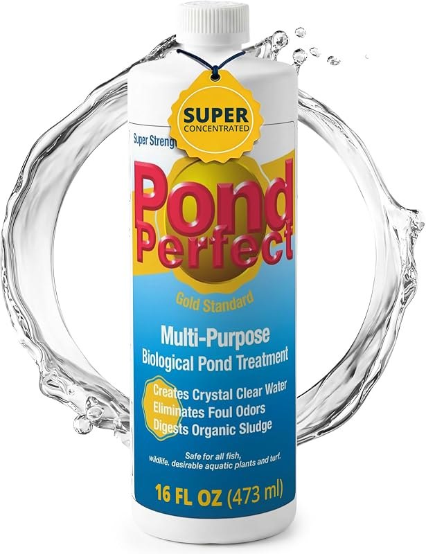 PondPerfect Pond Bacteria - Natural Treatment for Ponds - Safe for Fish — pond beneficial bacteria no leak for pond