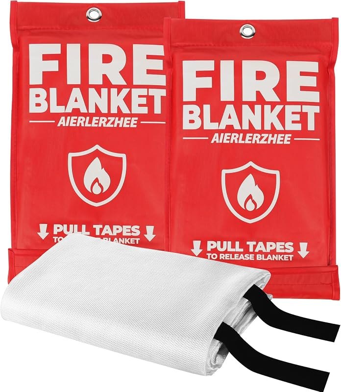 Fire Blanket 2 Pack 40"x40" — fire blanket kitchen amazon for fire blanket kitchen durable heavy duty