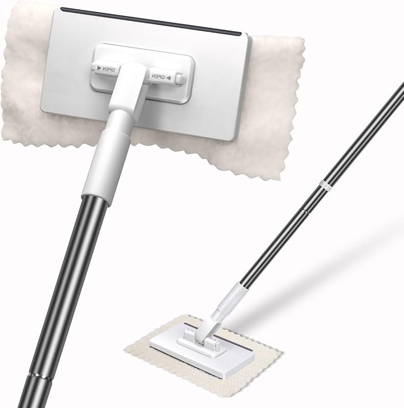 Masthome Snap Grip Mini Mop with Built-in Squeegee,30" Hands Free Clamp Mop — best Cloths, mops, and cleaners that for