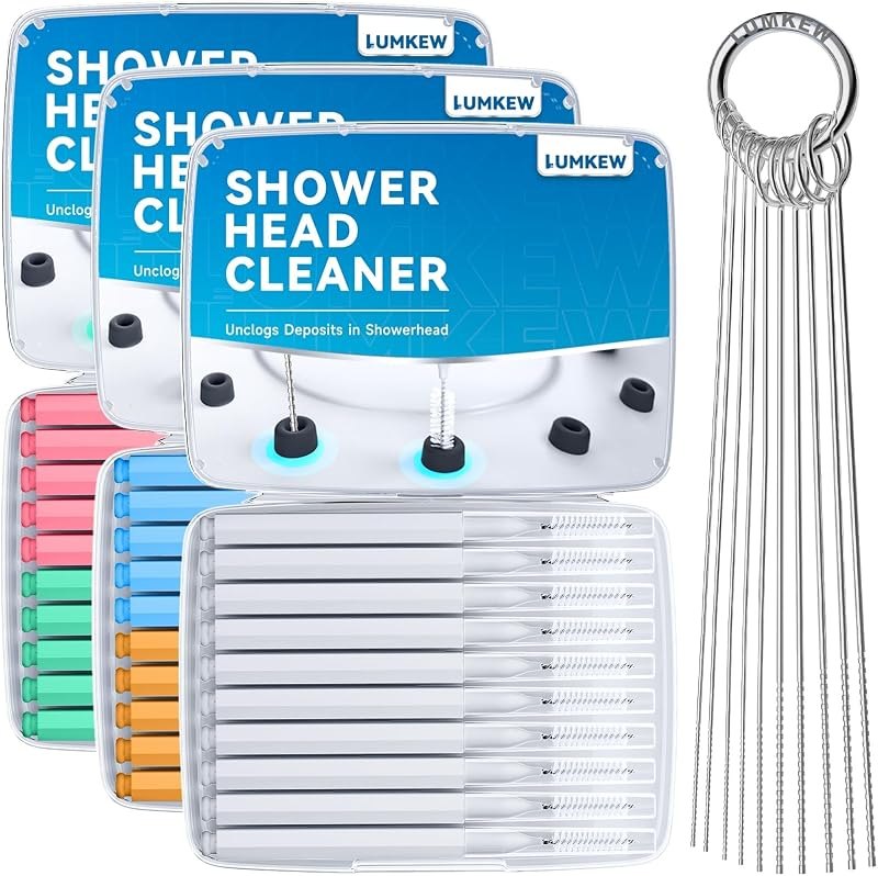 Lumkew Shower Head Cleaner Picks, Shower Head Cleaning Brush for Small Hole — shower head cleaner for clr cleaner