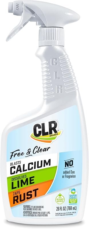 CLR Brands Calcium Lime & Rust Remover Free & Clear, 26 oz. Bottle — rust remover gel amazon for rust remover gel