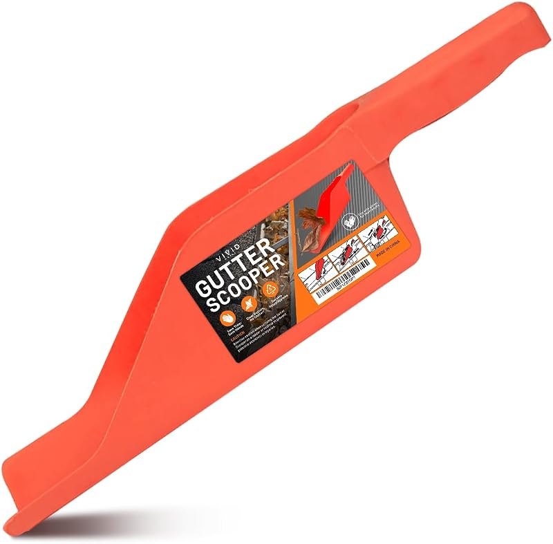 Gutter Scoop Cleaning Tools - Easy Removal of Leaves and Dirt - Deep Curved Gutter Scooper Shovel for Leaves & Debris