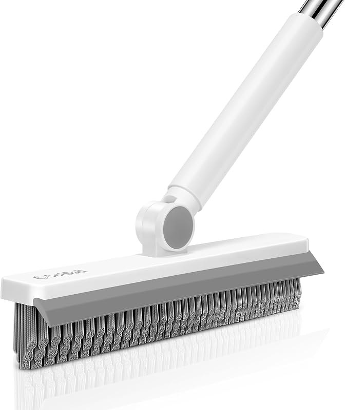SetSail Grout Cleaner Brush with Long Handle, V-Shaped Floor Scrub Brush — grout cleaner kit for grout cleaner under