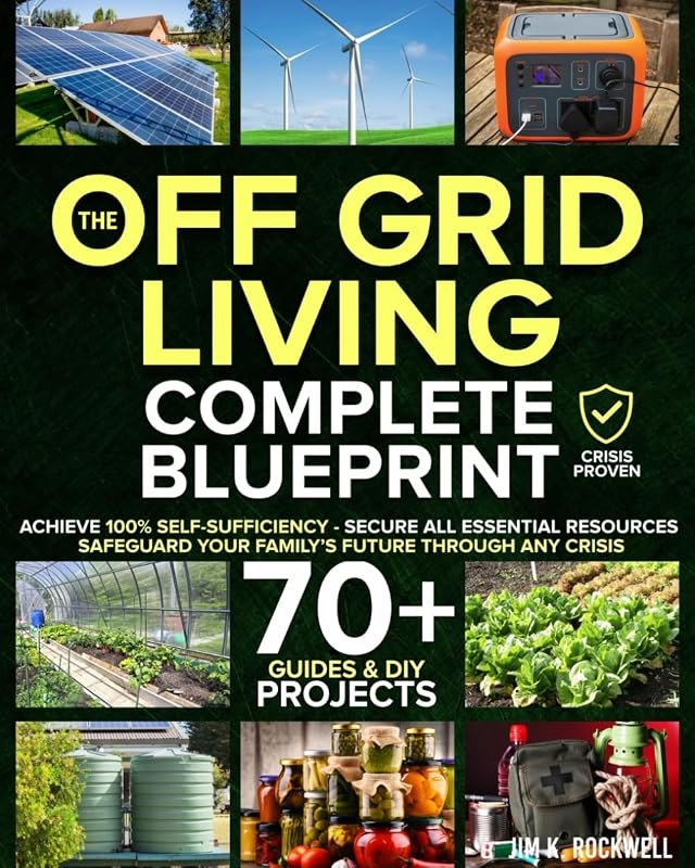 The Off-Grid Living Blueprint: Complete & Proven DIY Solutions to Achieve 100% Self-Sufficiency. Secure All Essential